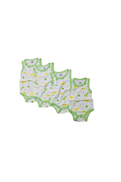 Tiffany Tiffany Patterned Colorful Baby Bodysuit - Set of 4, Zero Arm Ladybug