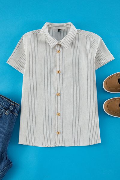 TRENDYOLKIDS Tkdss25Go00004 Model Ecru krótka koszula