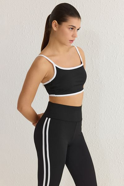 Trendyol Collection Black Diving/Scuba Covered Sports Bra Thmss25Ss00006