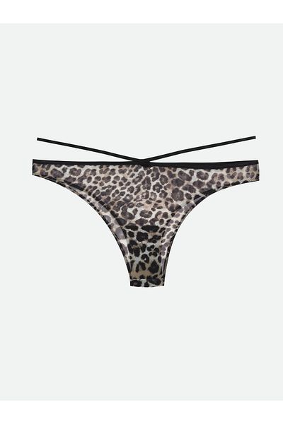 LC Waikiki Chiloți brazilian fancy cu imprimeu leopard