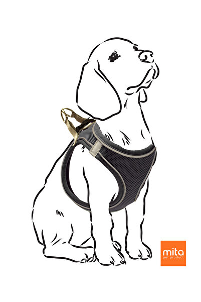 Mita Air Mesh Cat Dog Chest Collar Double Reflective, Anti-Sweat Collar