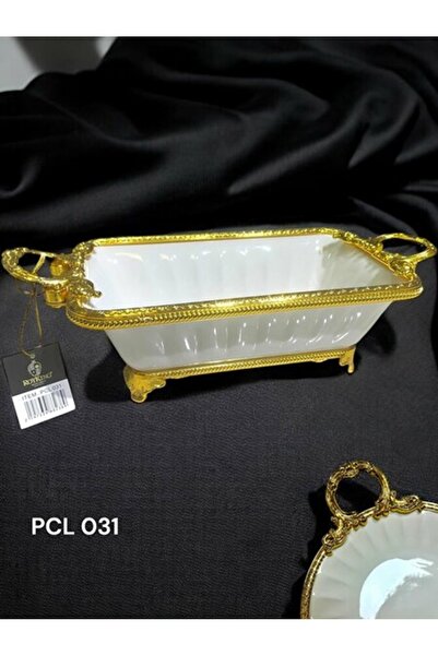 ROY KING Roykıng Elegance - Gold 37cm Rectangular Deep Presentation Plate