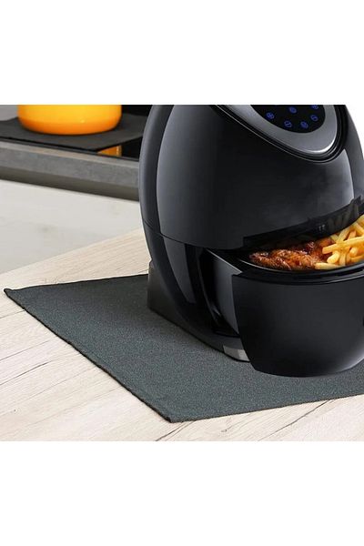 Firemat Black Edition Feuerfeste Unterlage 60x70cm| Hitzeschutzmatte