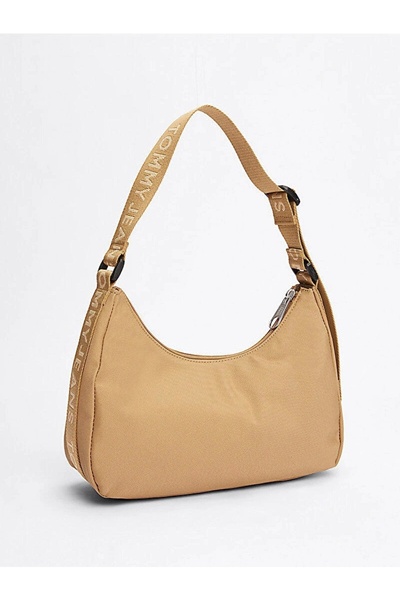 Tommy Hilfiger Women's Tjw Ess Daily Beige Shoulder Bag