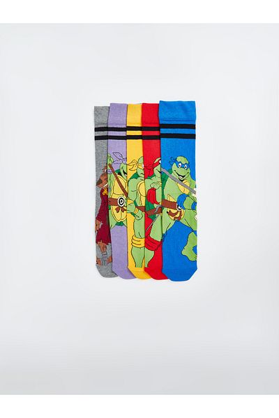 LC Waikiki Ninja Turtles bedruckte Herrensocken im 5er-Pack