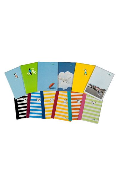 Mopak 100 Sheets Lined A5 High School School Notebook 2 Pieces