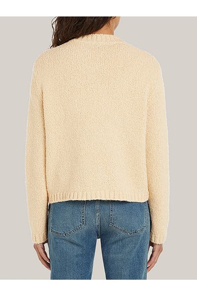 Tommy Hilfiger Beige Regular Fit Cardigan with Pocket Detail and Button Closure Ww0Ww44473-Aex