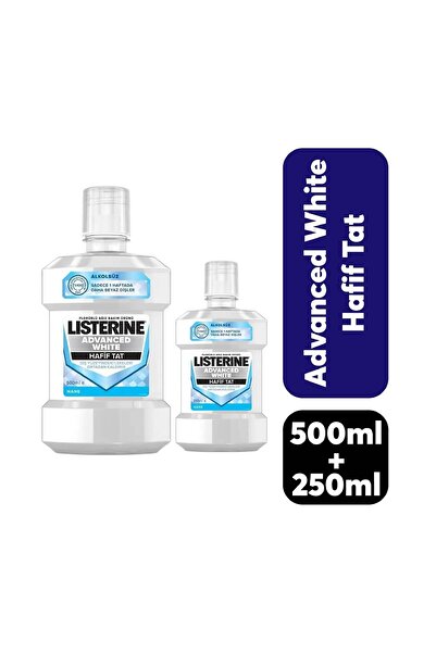 Listerine Ağız Gargarası Advanced White 500+250 ml