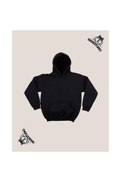 MarkaTurko KUROMİ&MY MELODY CHRISTMAS design back printed Black Hooded unisex Sweatshirt 17-64