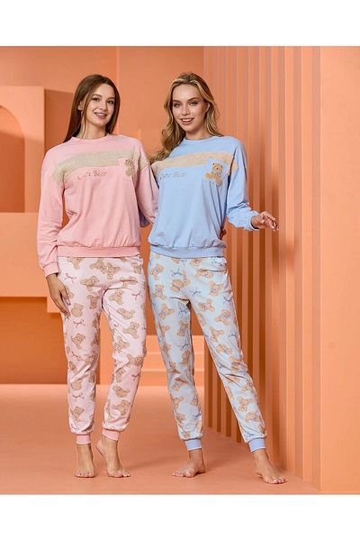 Aqua Cossybyaqua 25025 - Pyjama Set with Cute Print Detail