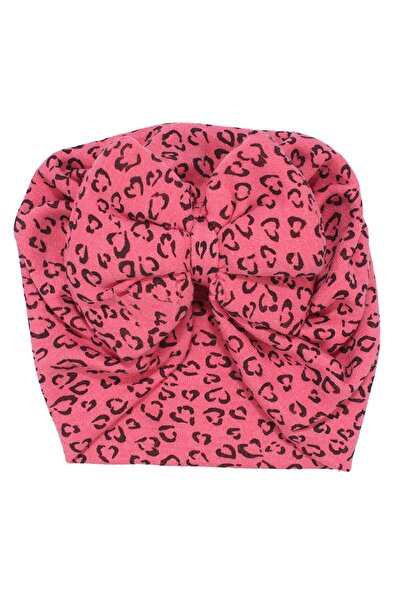 bebegen طفلة فوشيا القلب ليوبارد منقوشة بونيه القطن الممشط