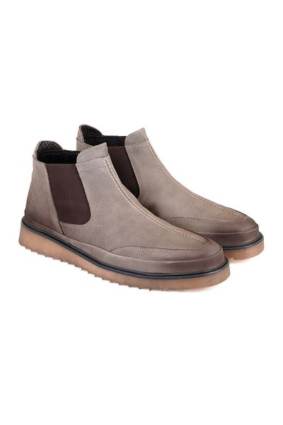 Desa Ανδρικές ελαστικές δερμάτινες μπότες Nubuck Hope Brown