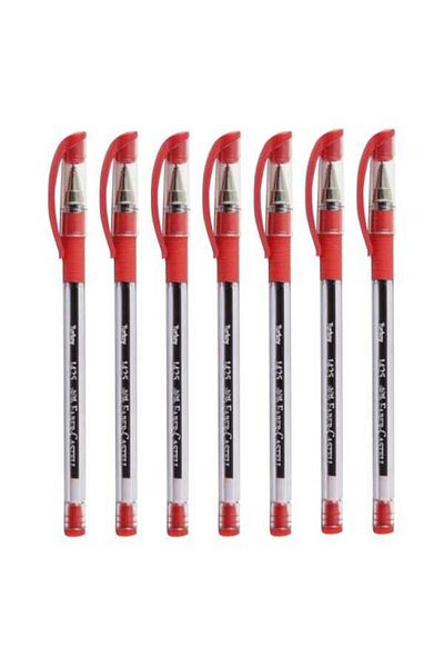Faber Castell 1425 Model Red Needle Tip Ballpoint Pen - Pack of 7