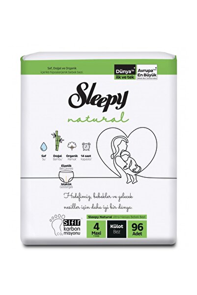 Sleepy Natural 4 Numara Maxi 96'lı Külot Bez