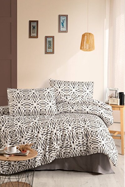 Cortibo Iris Gray 100% Cotton Single Duvet Cover