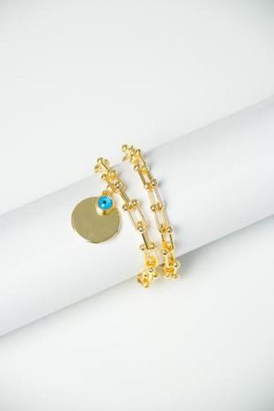 Modex Blanca Chain Bracelet with Gold Money Detail
