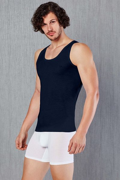 Doreanse Men's Thin 100% Cotton Fabric Strappy Undershirt 2030