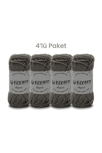 Filyarn Oeko-Tex Certified 25 Grams Cotton Baby Rope - Vest and Punch Set of 4
