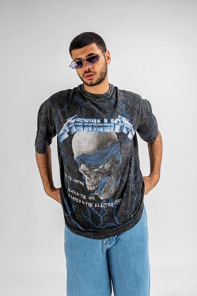 Sokak Butik Μπλουζάκι Unisex με στάμπα RideTheLighting-Metallica