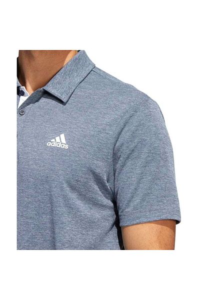 adidas Tričko adidas Poloshirt Performance Drive Heather, modré, pánské