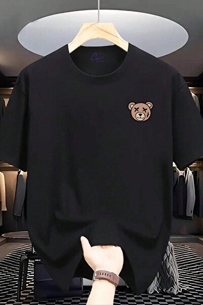 cc collection Tricou oversize cu imprimeu Bear to Heart