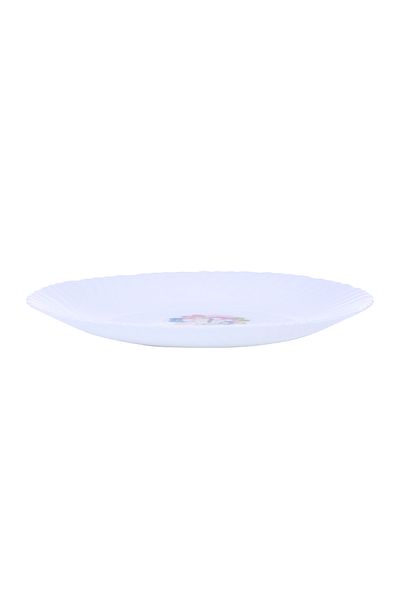 ROYALFORD RF4525 10.5" Opal Ware Spin Dinner Plate