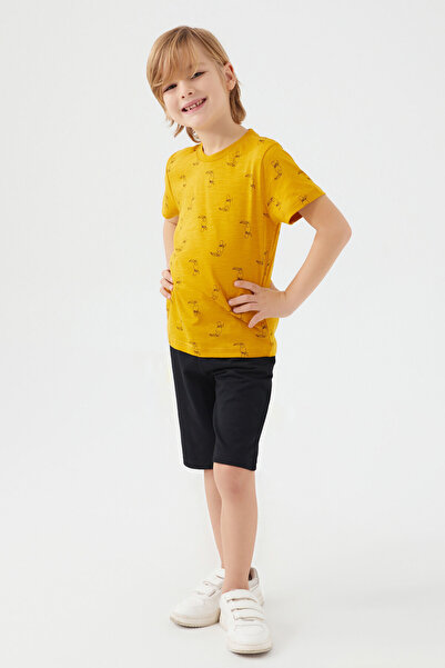 Arnetta 2502 with Bird Pattern Men's Shorts Pajama Suit