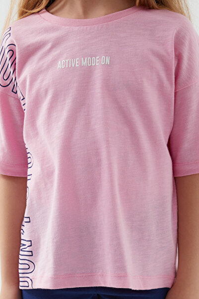 Rolypoly Girl's Pink Bermuda Set