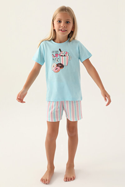 Arnetta Синій костюм з шортами для дівчинки