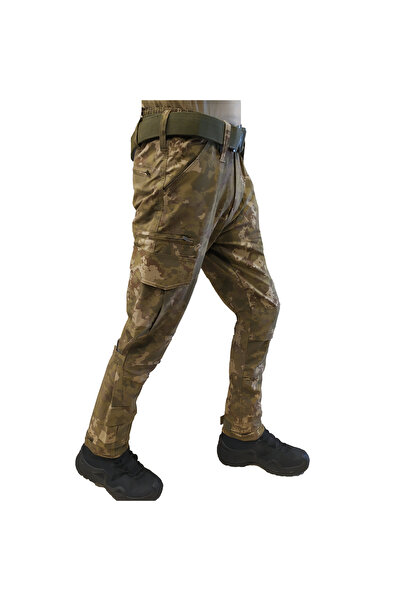 Şimşekoğlu Askeri Malzeme Askeri Kamuflaj Desenli Pantolon, 7 Cepli Piyade Kamuflaj Pantolon