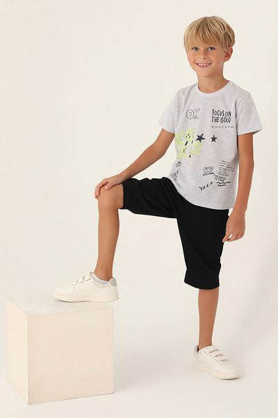 Rolypoly Boy's Gray Capri Suit