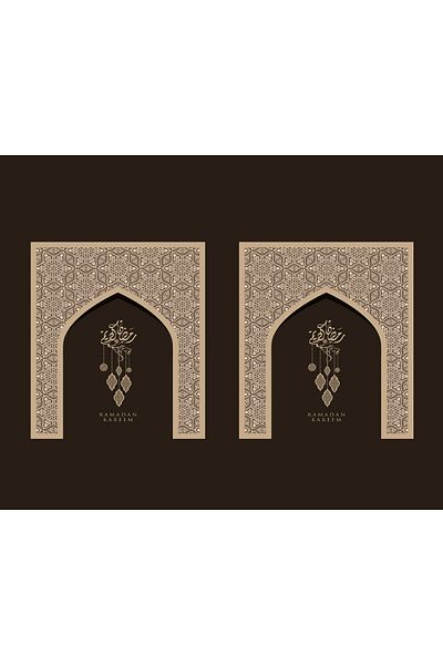 Filamente Ramadan Runner + 6 piese de serviciu american / set de masă / țesătură micropetek rezistentă la pete și lavabilă