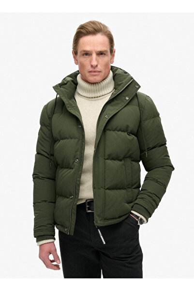 SUPERDRY Koyu Yeşil Erkek Mont M5011743A43E_EVEREST SHORT HOODED P