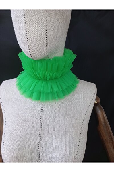 es moda shop Παπούτσια Cosplay και πάρτι με βολάν στο λαιμό Isabella Neon Green