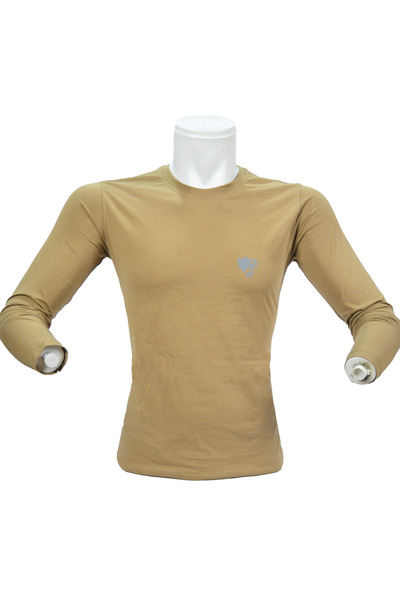 Wolftrap Tactical Wolftrap %100 Pamuk Bej Uzun Kollu Tişört