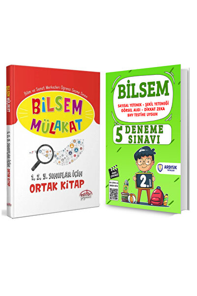 Editör Yayınevi 2. Sınıf Bilsem Mülakat Sınavı Deneme Sınav Seti 2025