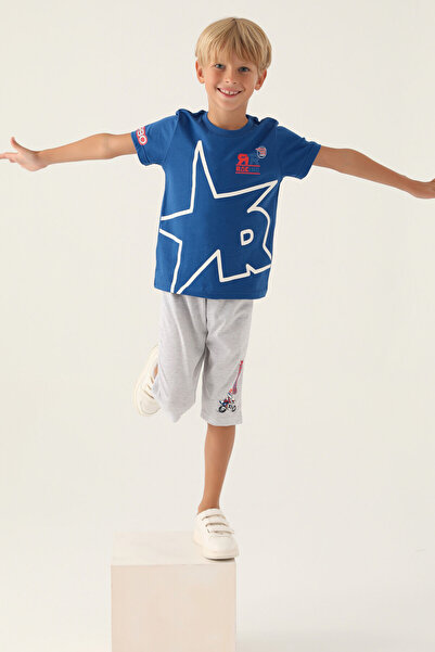 Rolypoly Boy's Blue Capri Set