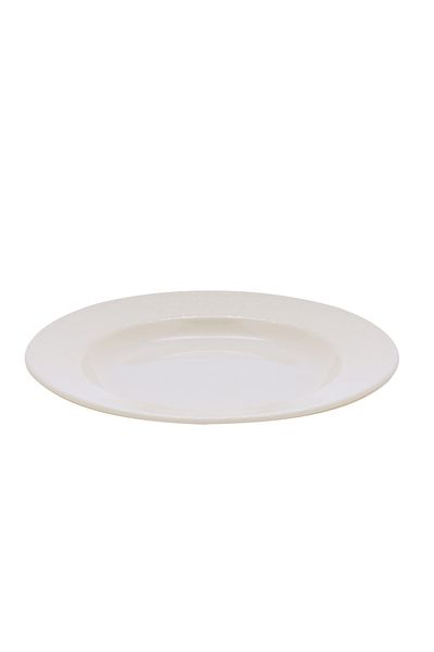 ROYALFORD RF4487 10" Melamine White Pearl Dinner Plate Plate
