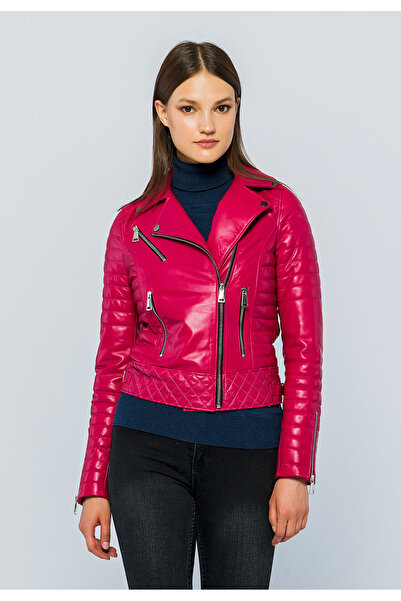 Basics&More Women's Biker Leather Jacket DIESEL