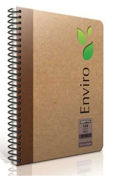 Gıpta Enviro 17X24Cm 100Yp Flat Spiral Kraft Cover Notepad / B4