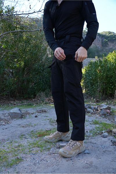 Wolftrap Tactical Παντελόνι Softshell Tactical 1062 Μαύρο με 8 τσέπες Αδιάβροχο και αντιανεμικό παντελόνι