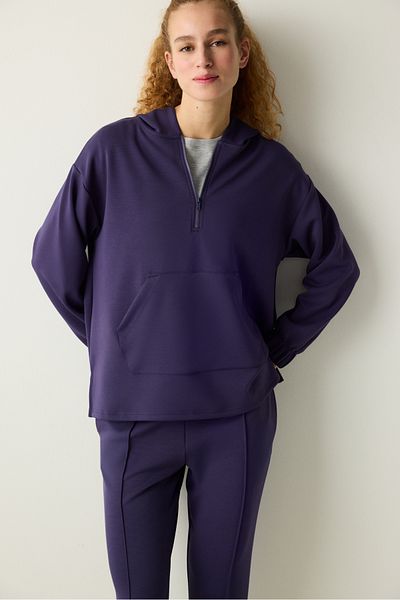 Penti Silky Feel Zipped Dark Indigo Sweatshirt