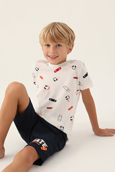 Arnetta Skateboard Cream Boy Bermuda Suit