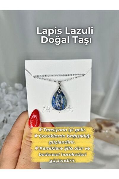 Elifsu Jewelry Özel Damla Kesim Doğal Taş Kolyeler
