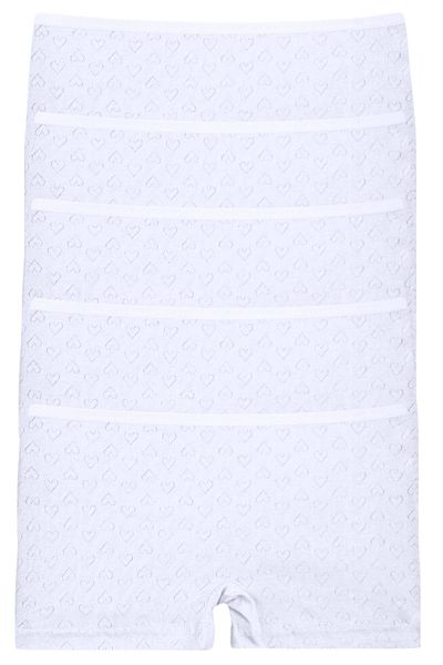 Newlilla Boxershorts für Mädchen mit 120 Herzen, 100 % Baumwolle, 5er-Pack