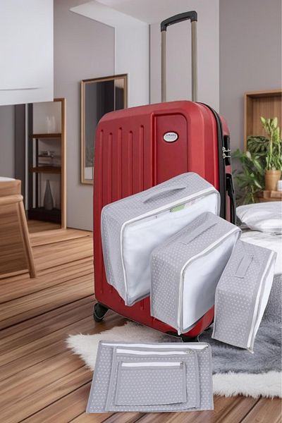 Open Home Concept 6 Pieces Mesh Luggage Organizer Set