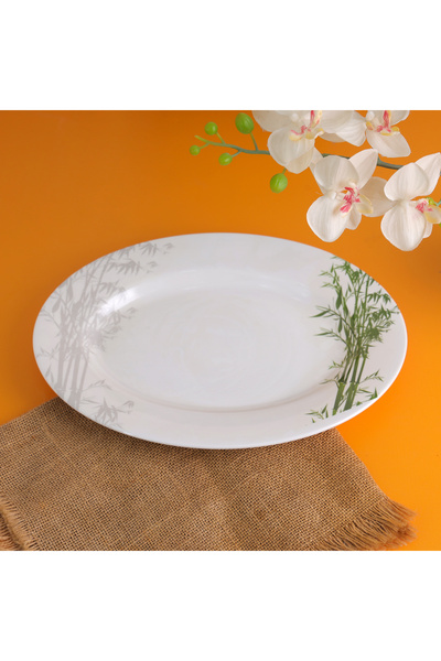 ROYALFORD Melamineware Oval & Dinner Plates, 14" Deep Plate, RF9893