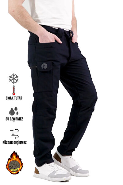 Emporium Comfort Softshell Polarlı Motorcu Pantolonu Lacivert