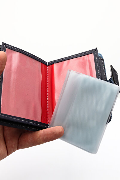 GUZZYLife Dayanıklı Suni Deri Vegan Deri Çıtçıtlı Dik Büyük Boy Lüks Spor Cüzdan