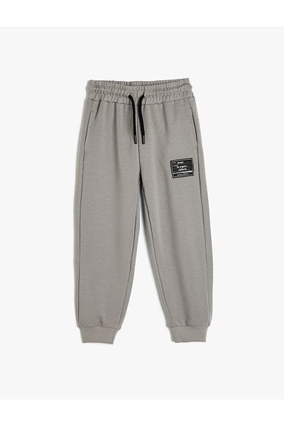 Koton Βαμβακερό φερμουάρ Λεπτομερές Jogger Sweatpants